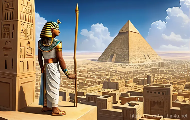 고대 이집트 건축 기술 - **Prompt:** An intimate, richly detailed interior scene of an ancient Egyptian temple chamber, showc... 고대 이집트 건축 기술 - **Prompt:** An intimate, richly detailed interior scene of an ancient Egyptian temple chamber, showc...