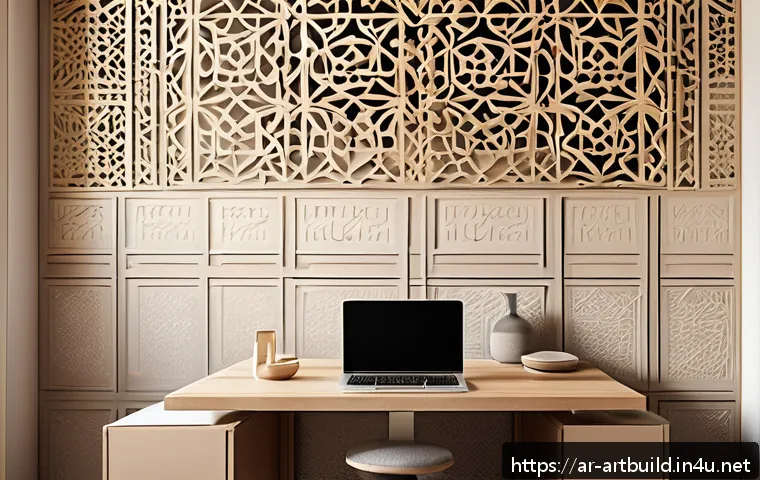 건축 포트폴리오 제작 팁 - A professional Arabic architect&rsquo;s portfolio design scene, featuring a clean, modern workspace with a...